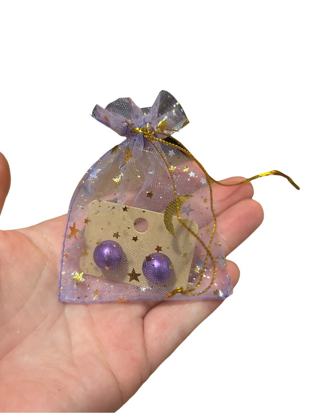 New Assorted Faux Pearl Stud Earrings in Organza Gift Bags- 5 Pack - Picture 2 of 2